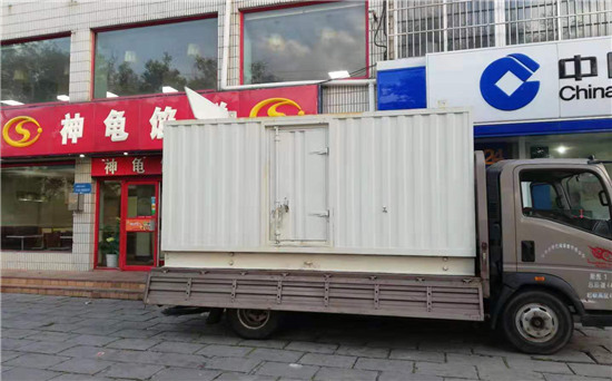 桥头镇出租发电机施工案例